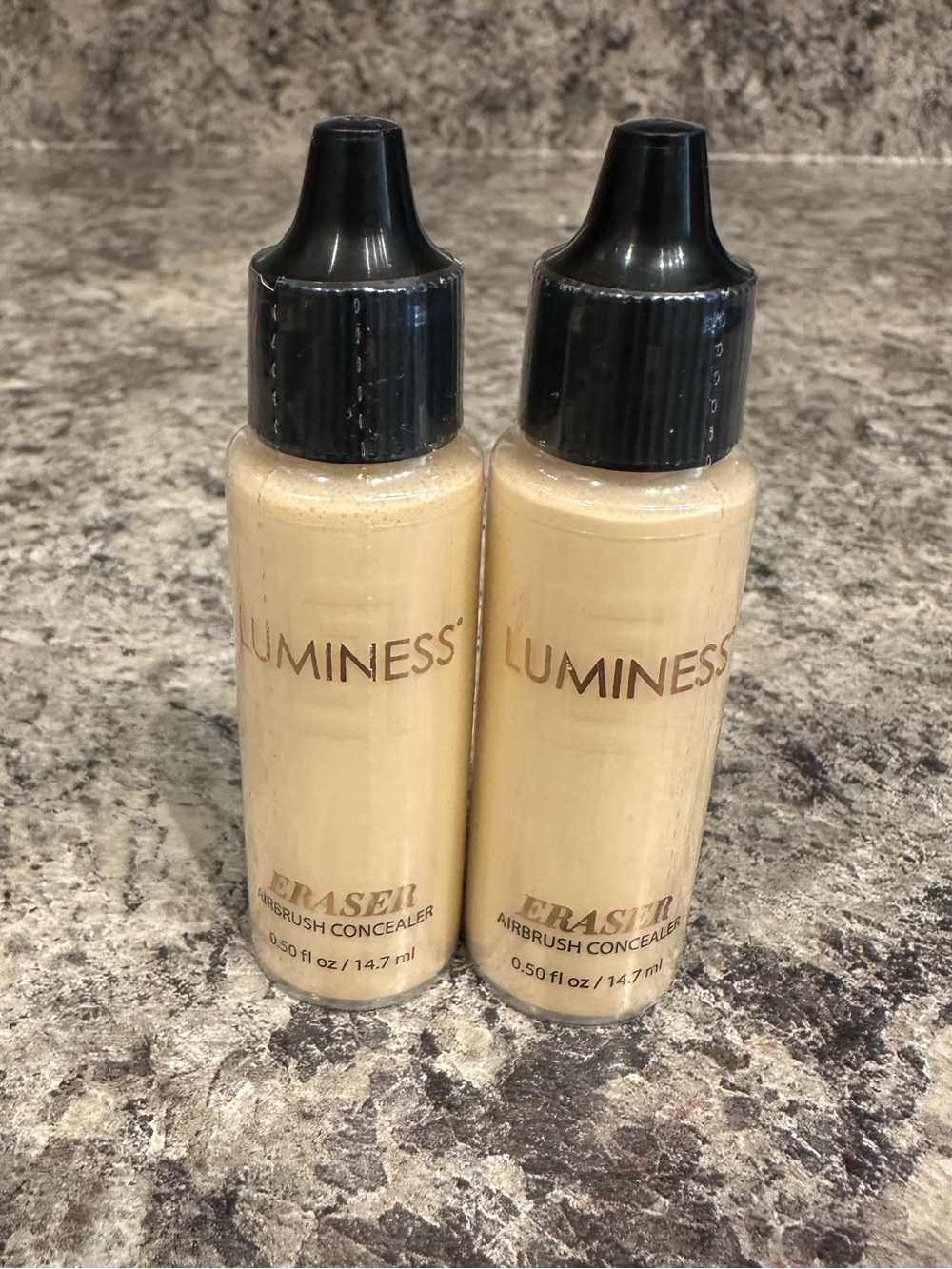 NEW 2x Luminess Eraser Airbrush Concealer .50 fl oz